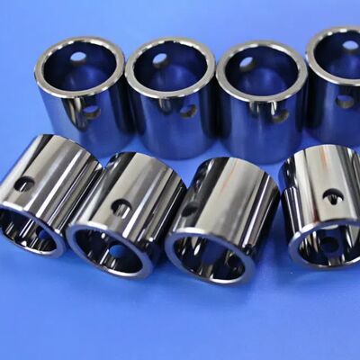 Non-Magnetic WC-Ni Alloy Tungsten Carbide Sleeve with Precision Holes for MRI & Semiconductor Equipment