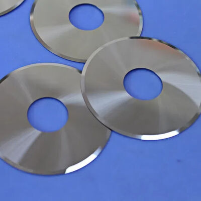 Ø60mm Tungsten Carbide Circular Slitting Blade 0.5mm Ultra-Thin with 17° V-Edge for Precision Film and Foil Cutting